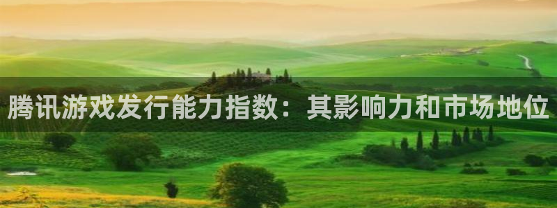 im电竞官网开户待遇：腾讯游戏发行能力指数：其影响力和市场地位